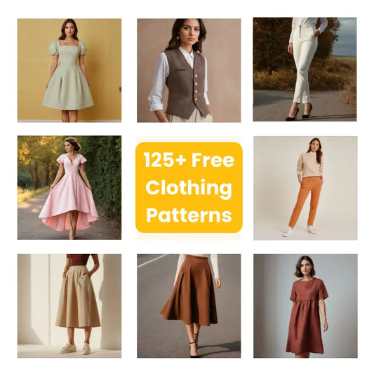 Clothing 125+ Sewing Patterns (Free Today)