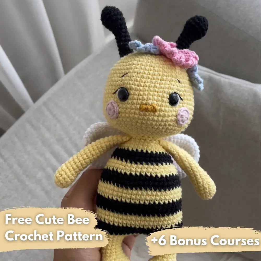 Cute Small Bee Crochet Pattern (Free Today)