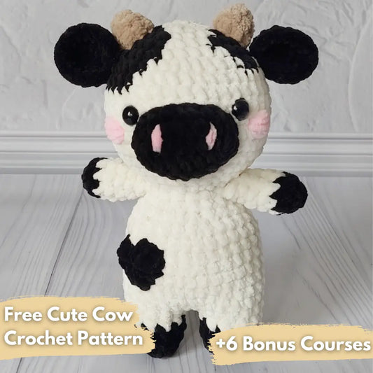 Cute Cow Crochet Pattern (Free Today)